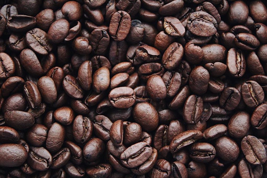 close up of coffee beans